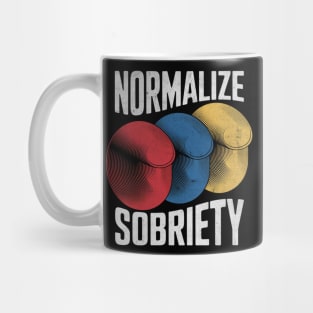 Addiction Recovery Gifts for Men Funny Normalize Sobriety Mug